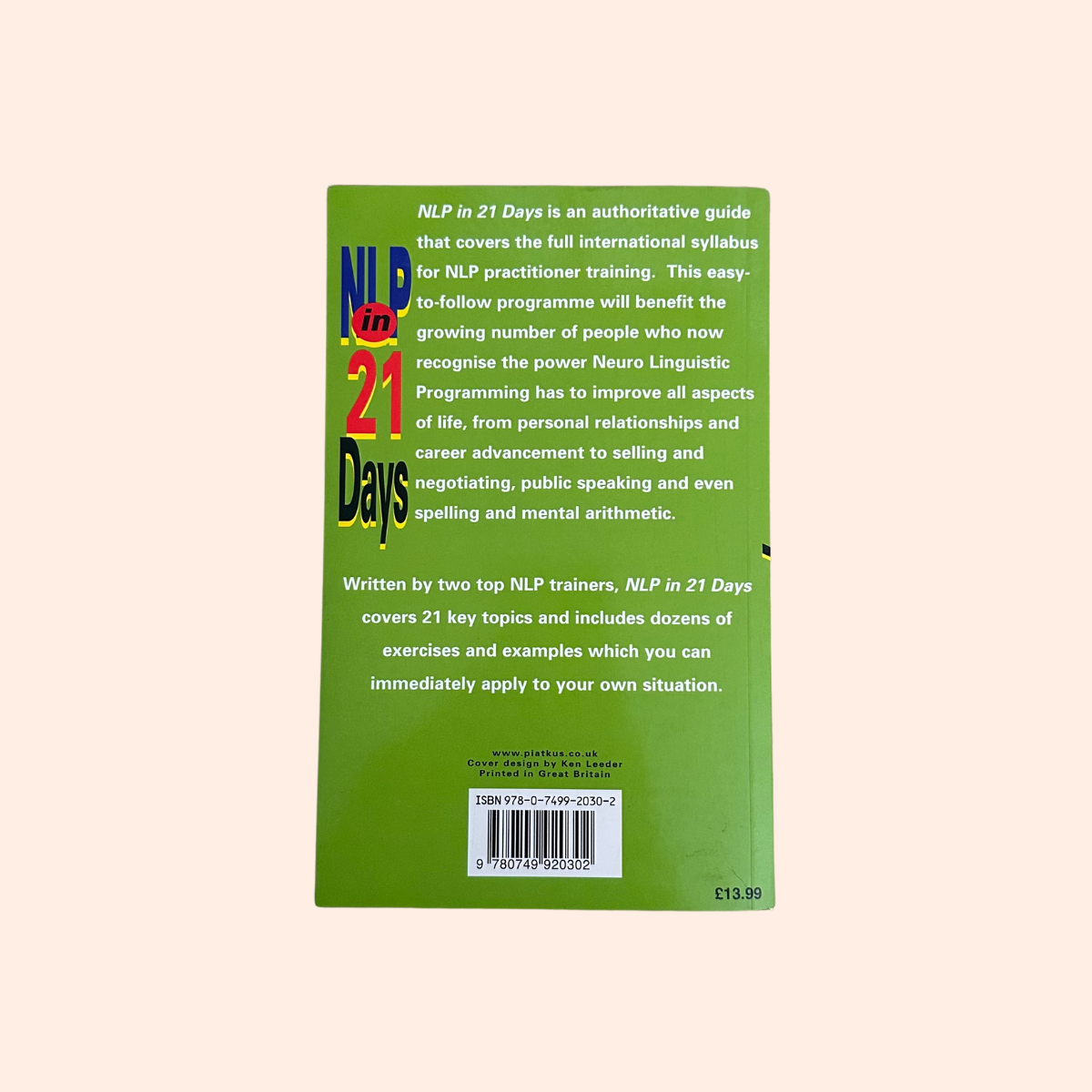 NLP in 21 Days | Paperback | Harry Alder and Beryl Heather