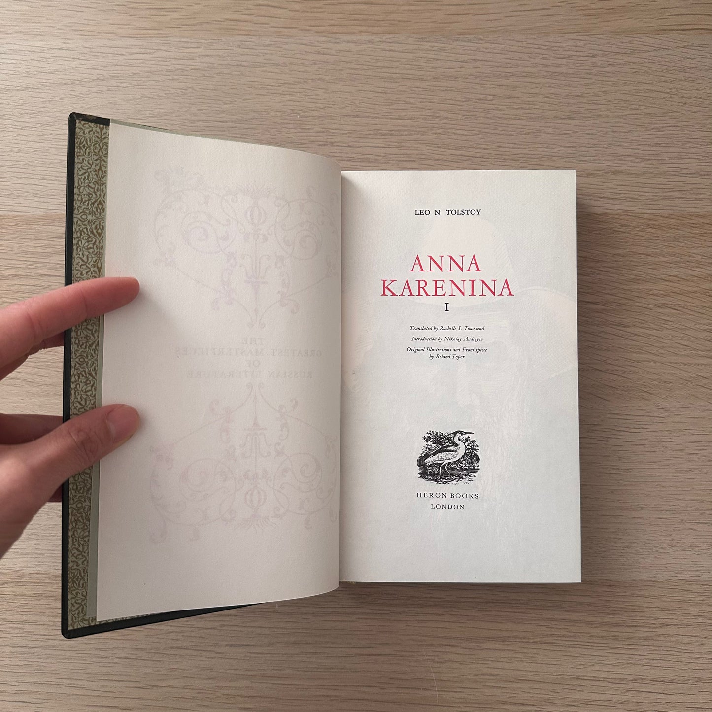 Tolstoy | Anna Karenina | Volume I & II | 1967 | Heron Books