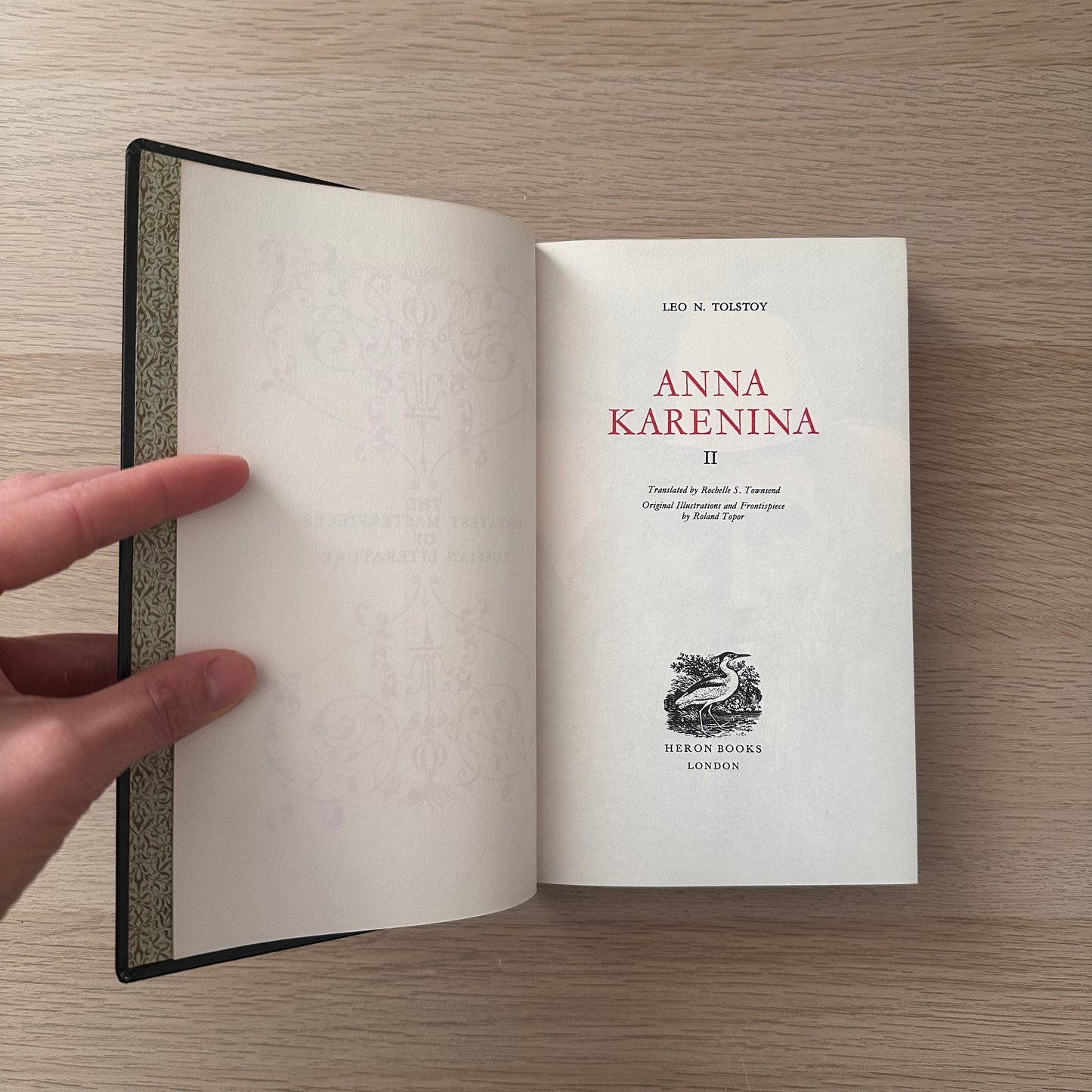 Tolstoy | Anna Karenina | Volume I & II | 1967 | Heron Books