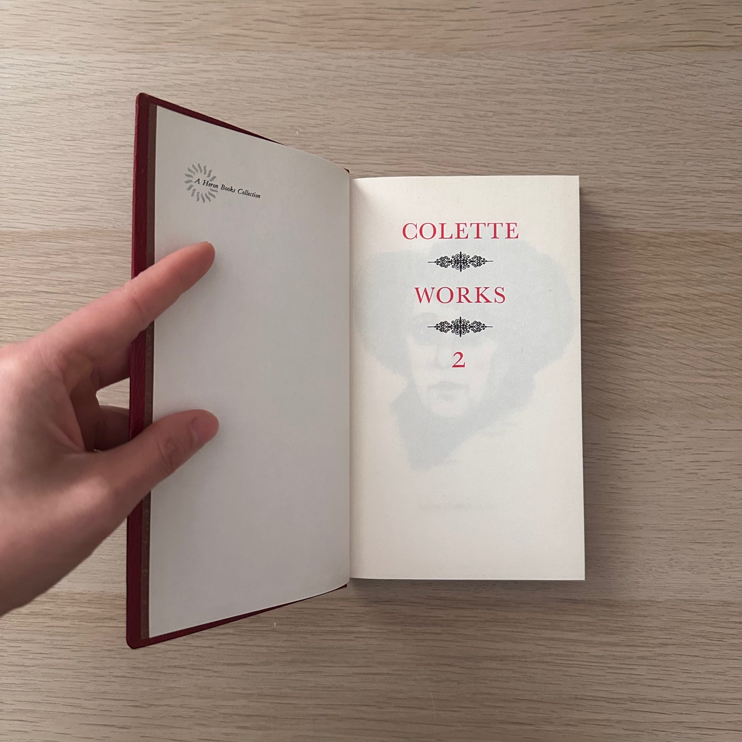 Colette Vintage Heron Editions | Set of 4 | Red Hardcovers | French Literature Classics