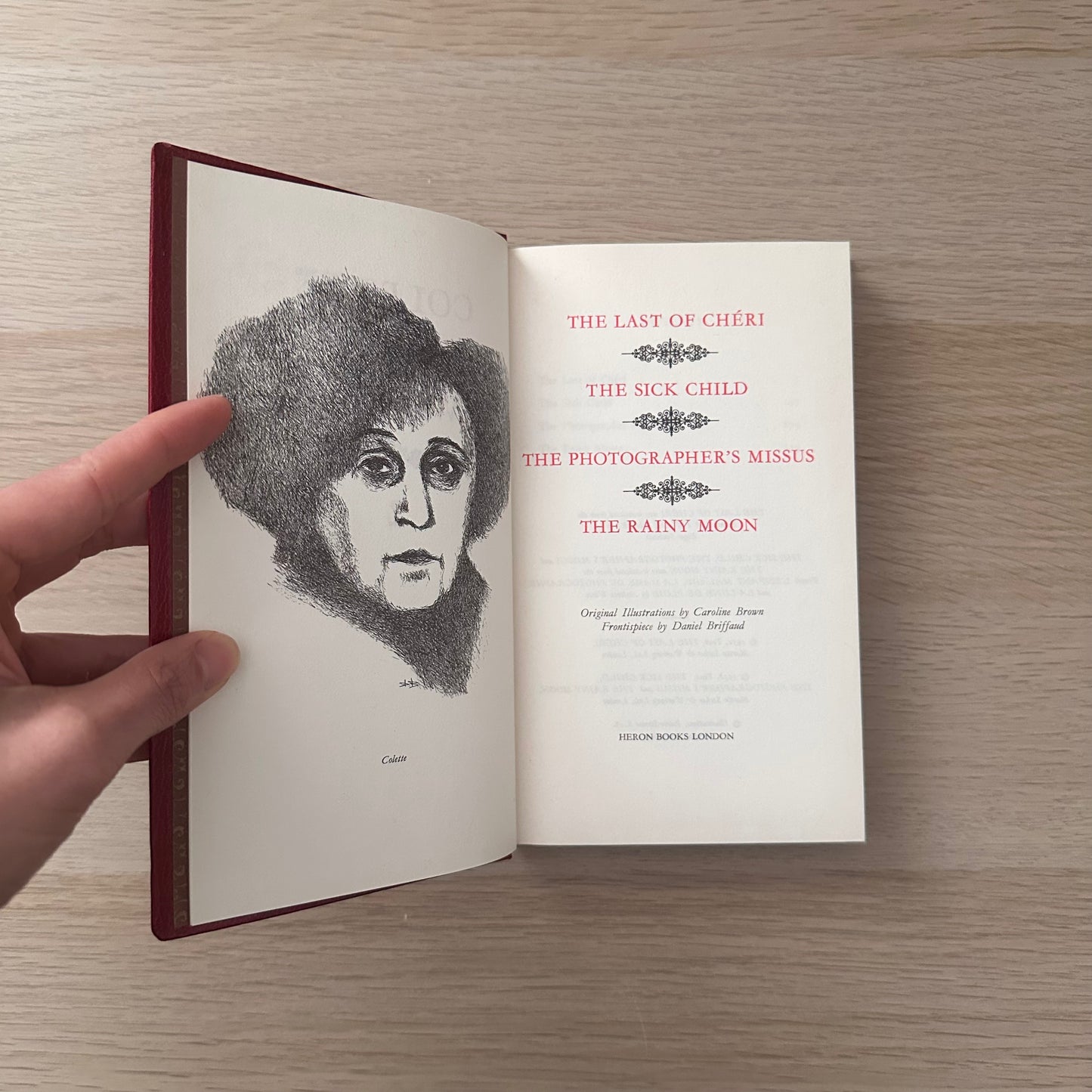 Colette Vintage Heron Editions | Set of 4 | Red Hardcovers | French Literature Classics