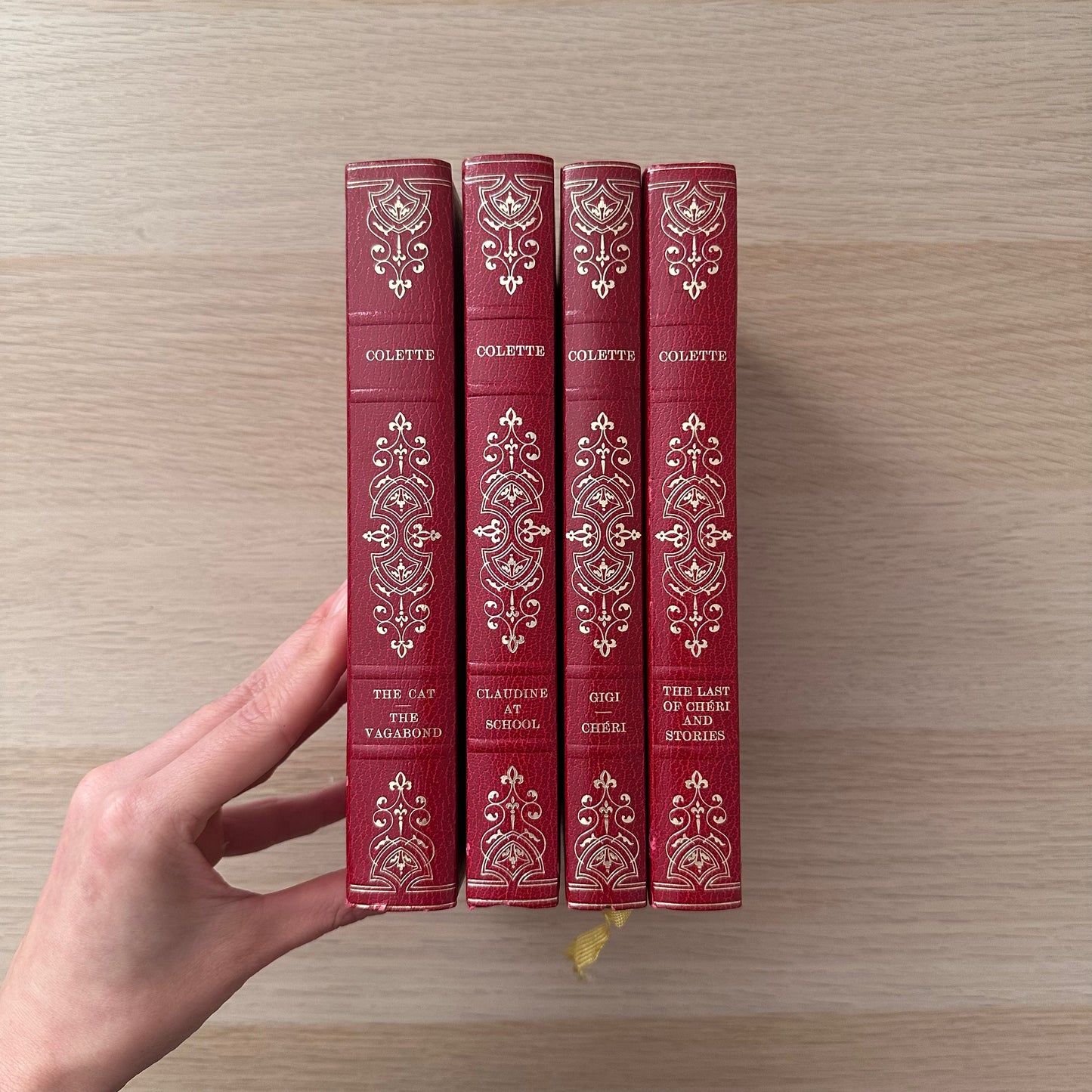 Colette Vintage Heron Editions | Set of 4 | Red Hardcovers | French Literature Classics