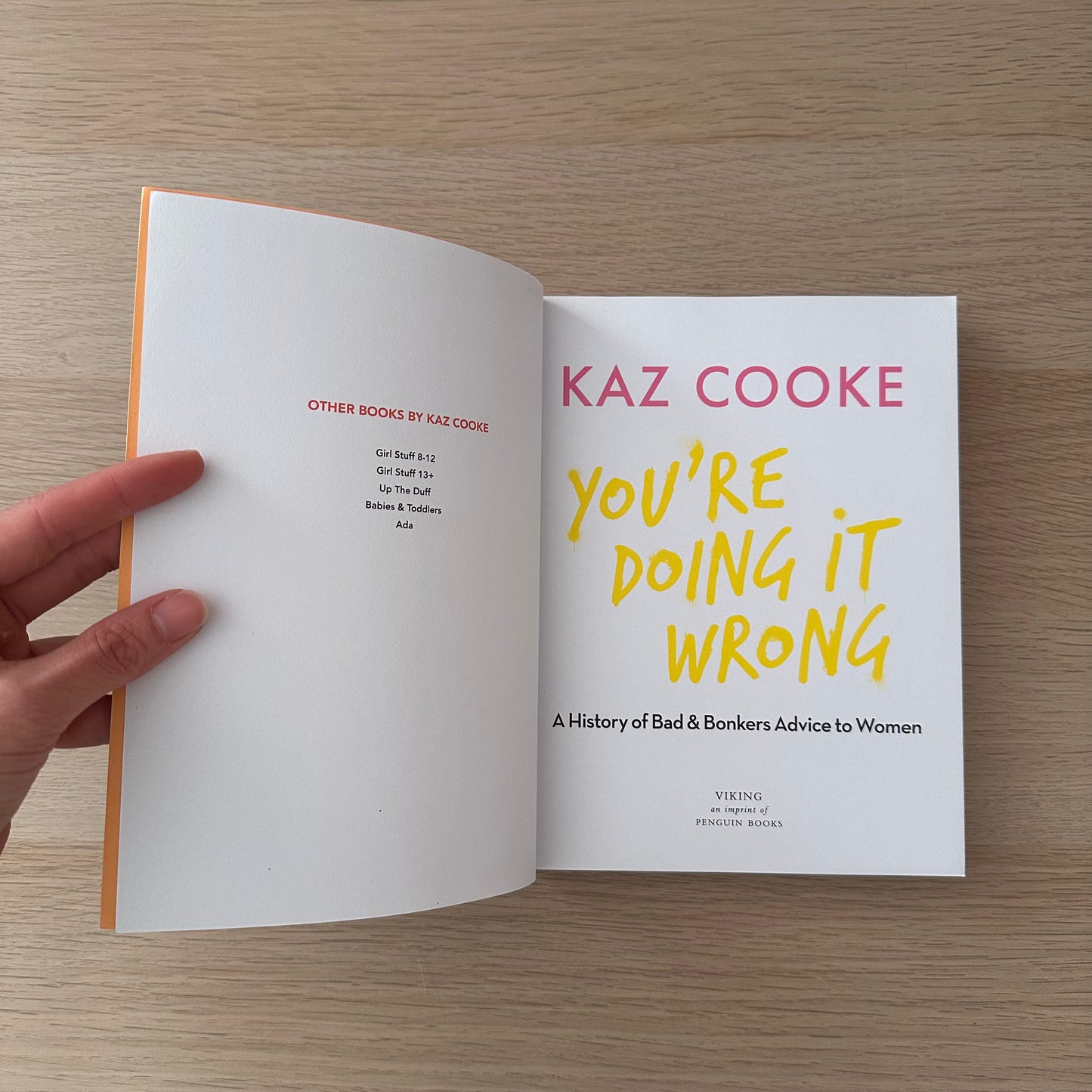 You're Doing It Wrong | Kaz Cooke