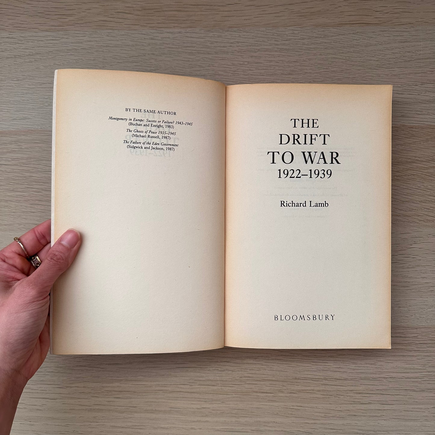 The Drift to War 1922-1939 | Richard Lamb