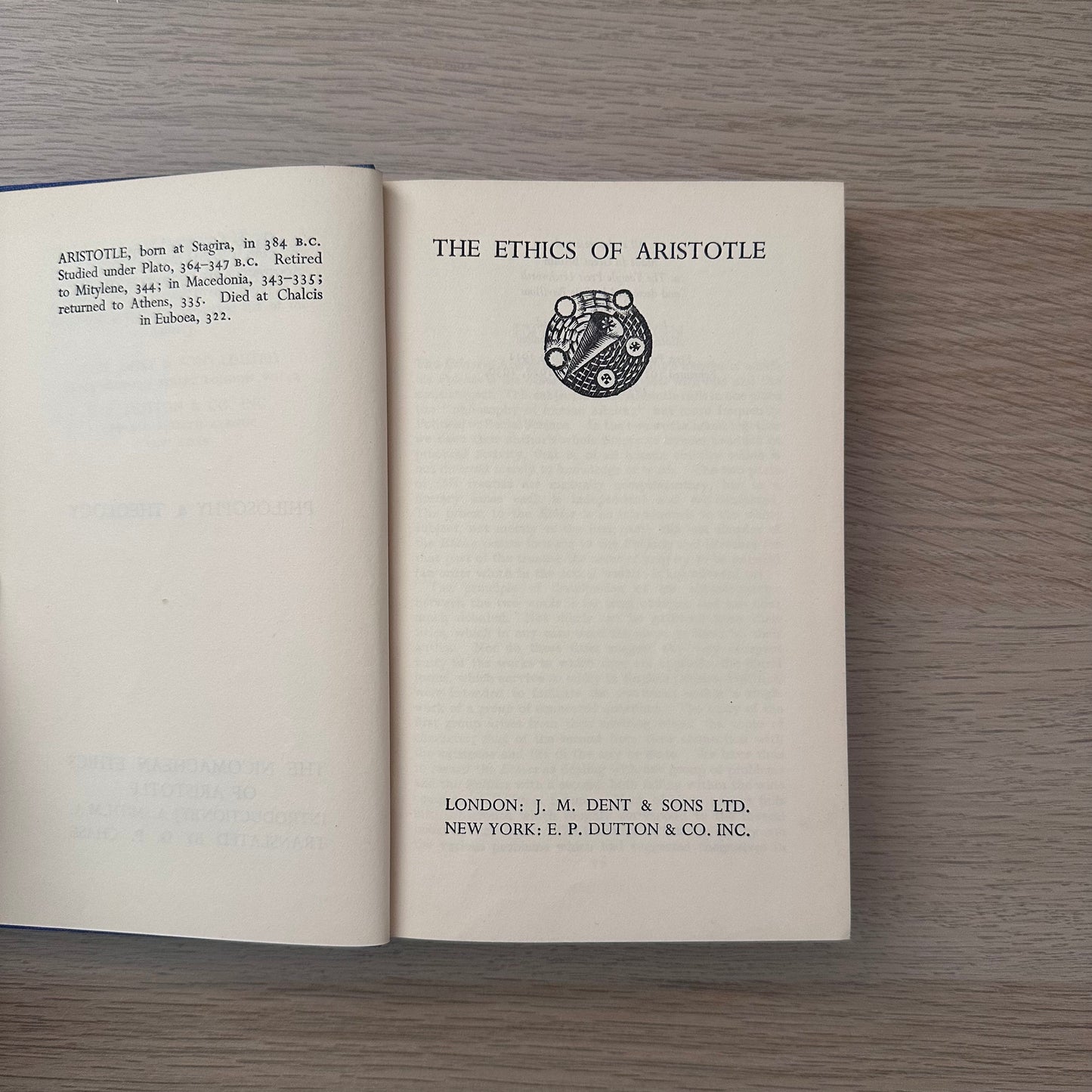 The Nicomachean Ethics of Aristotle | 1937