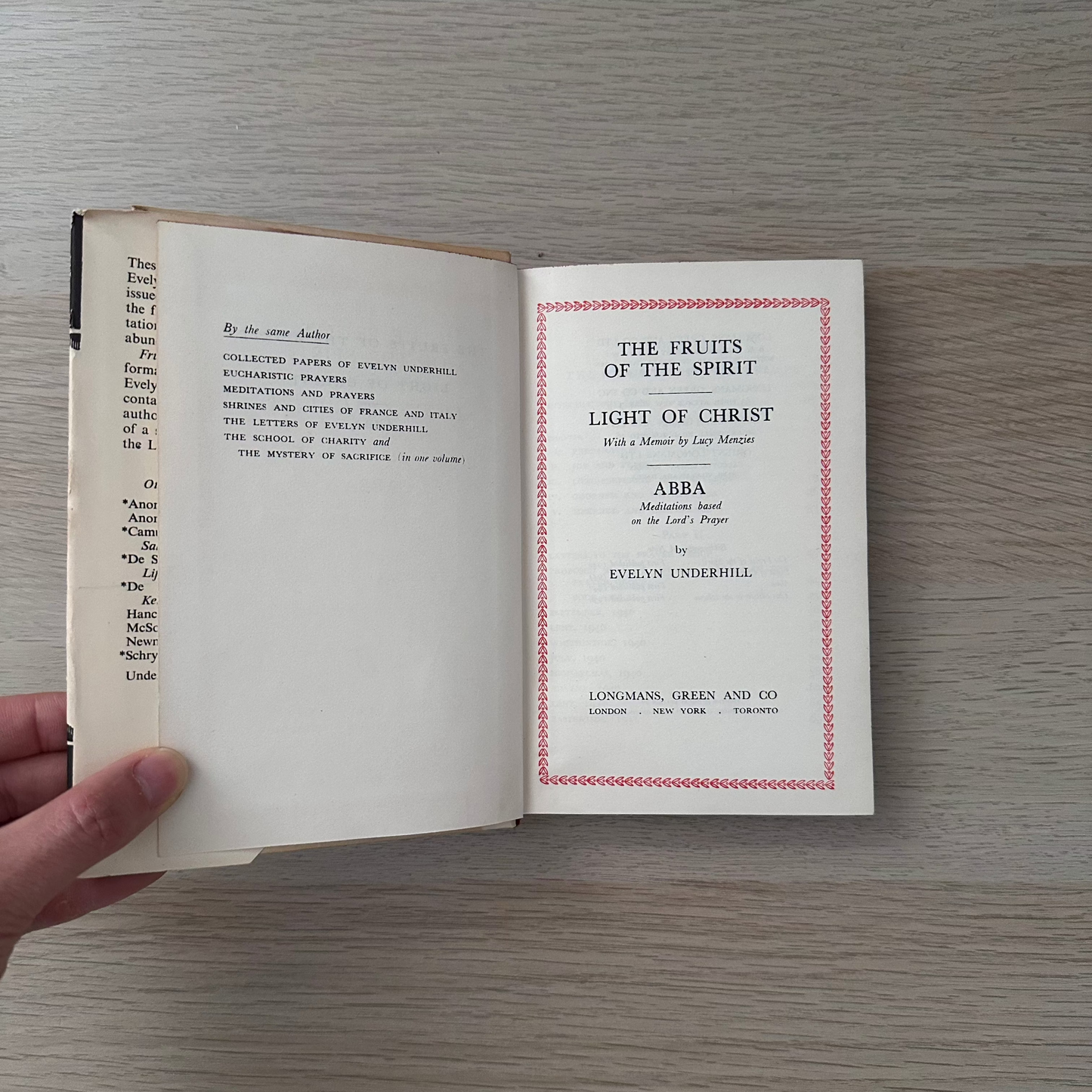 The Fruits of The Spirit / Light of Christ / Abba | 1956 | Evelyn Underhill