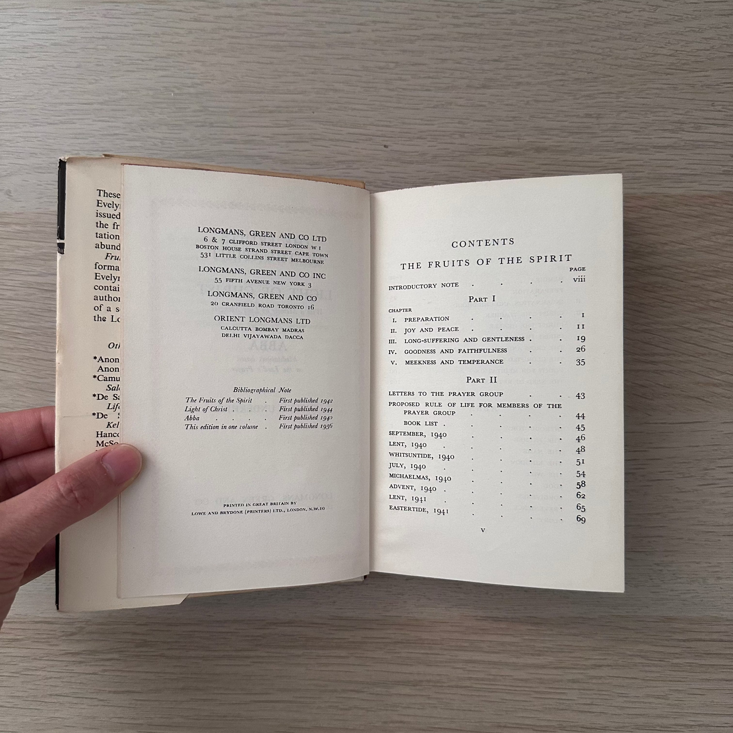 The Fruits of The Spirit / Light of Christ / Abba | 1956 | Evelyn Underhill