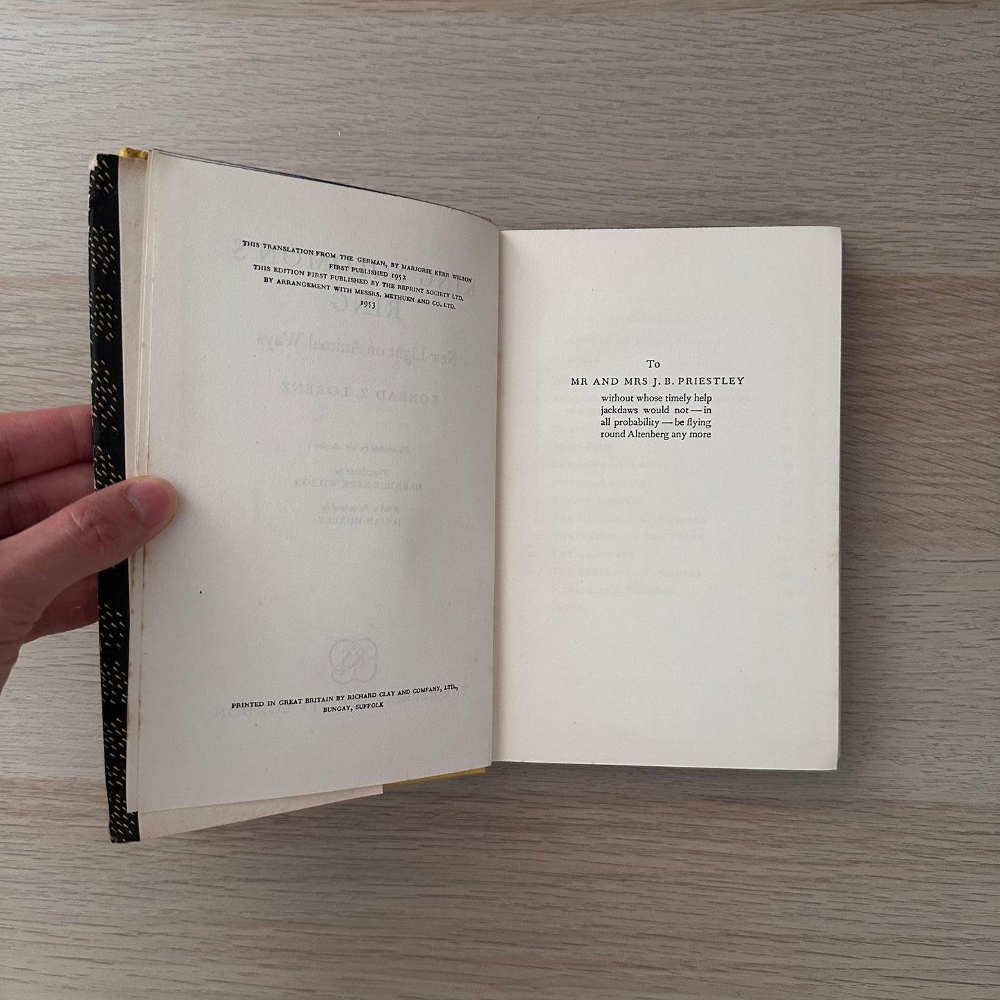 King Solomon's Ring | 1953 | Konrad Z. Lorenz