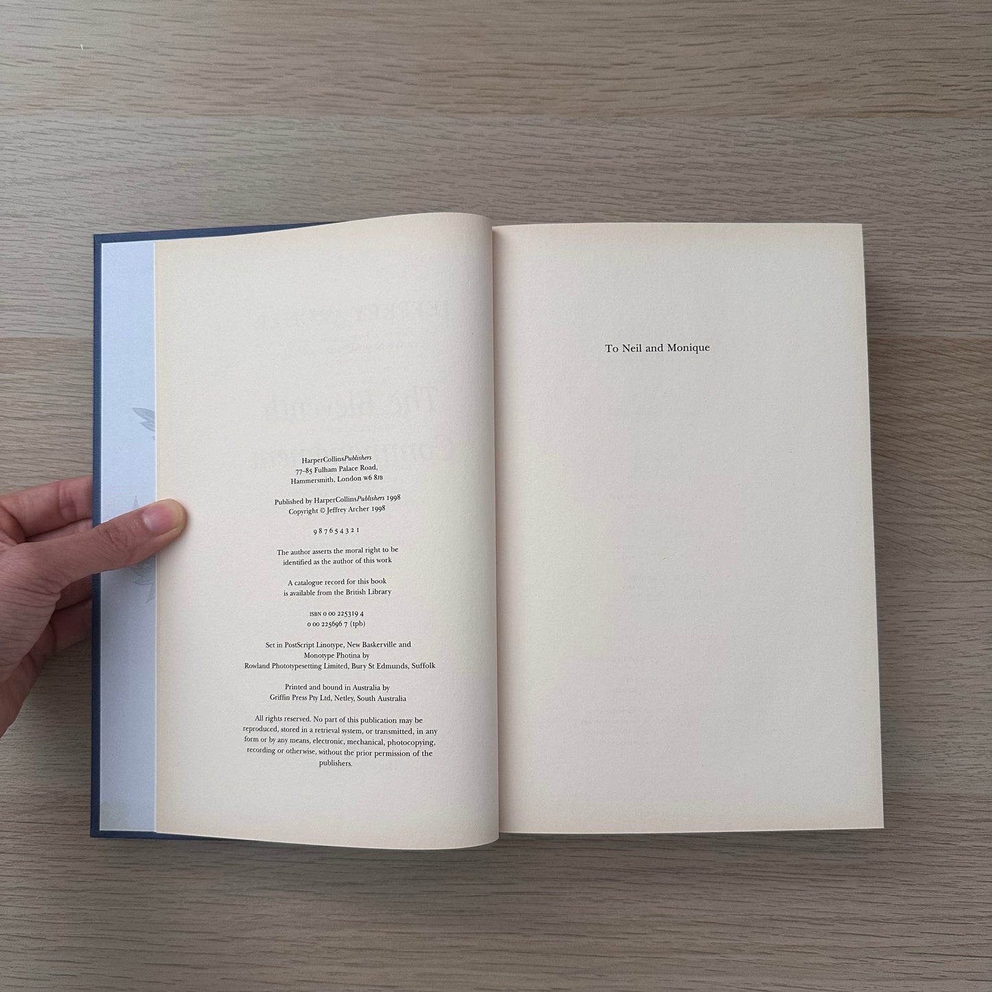 The Eleventh Commandment | 1998 | Jeffrey Archer