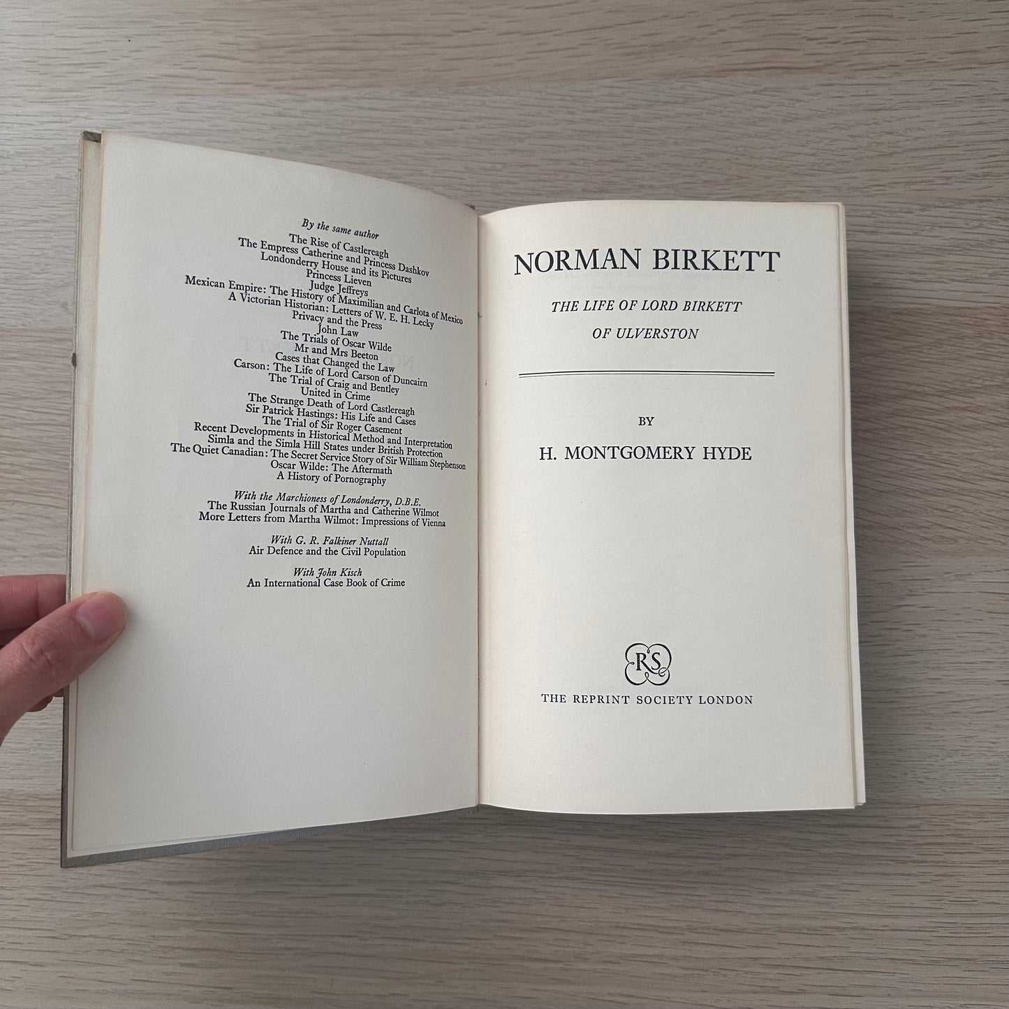 Norman Birkett | 1965 | H Montgomery Hyde