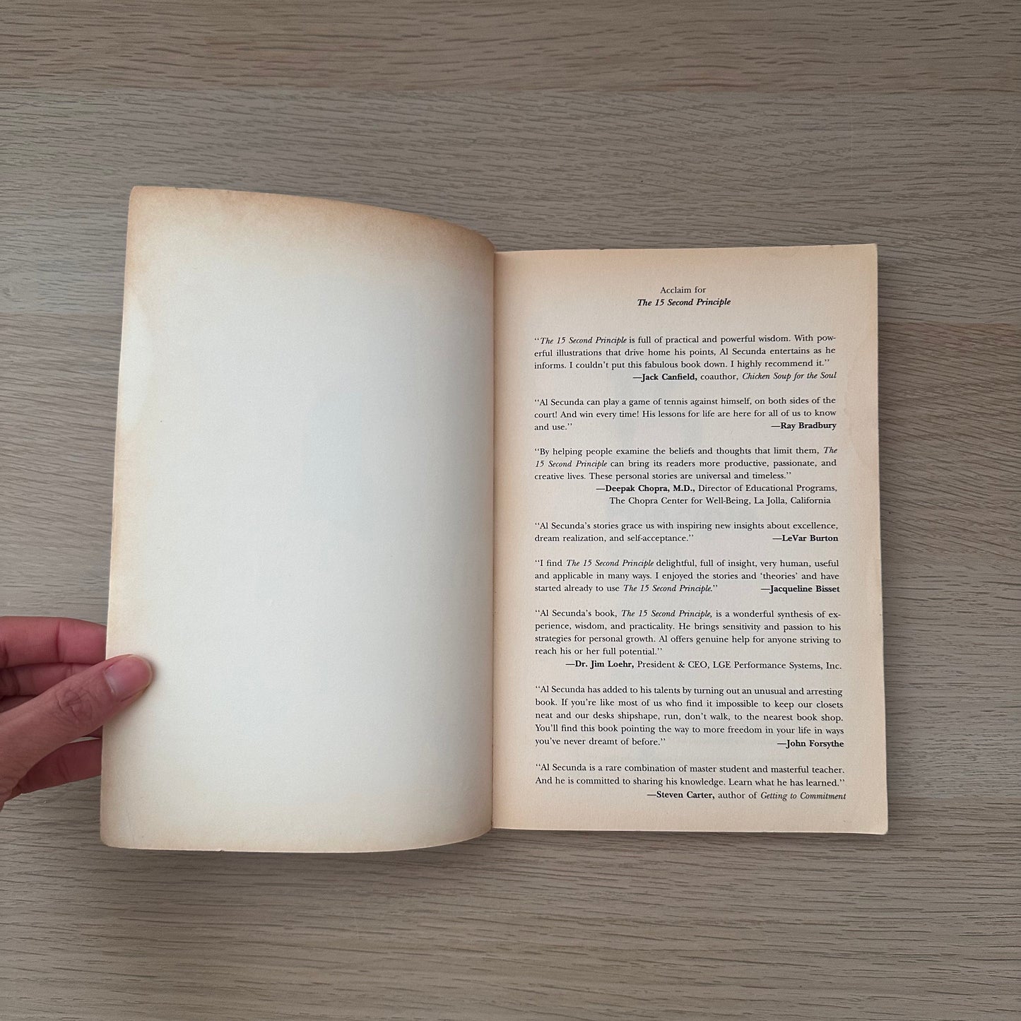 The 15 Second Principle | Al Secunda