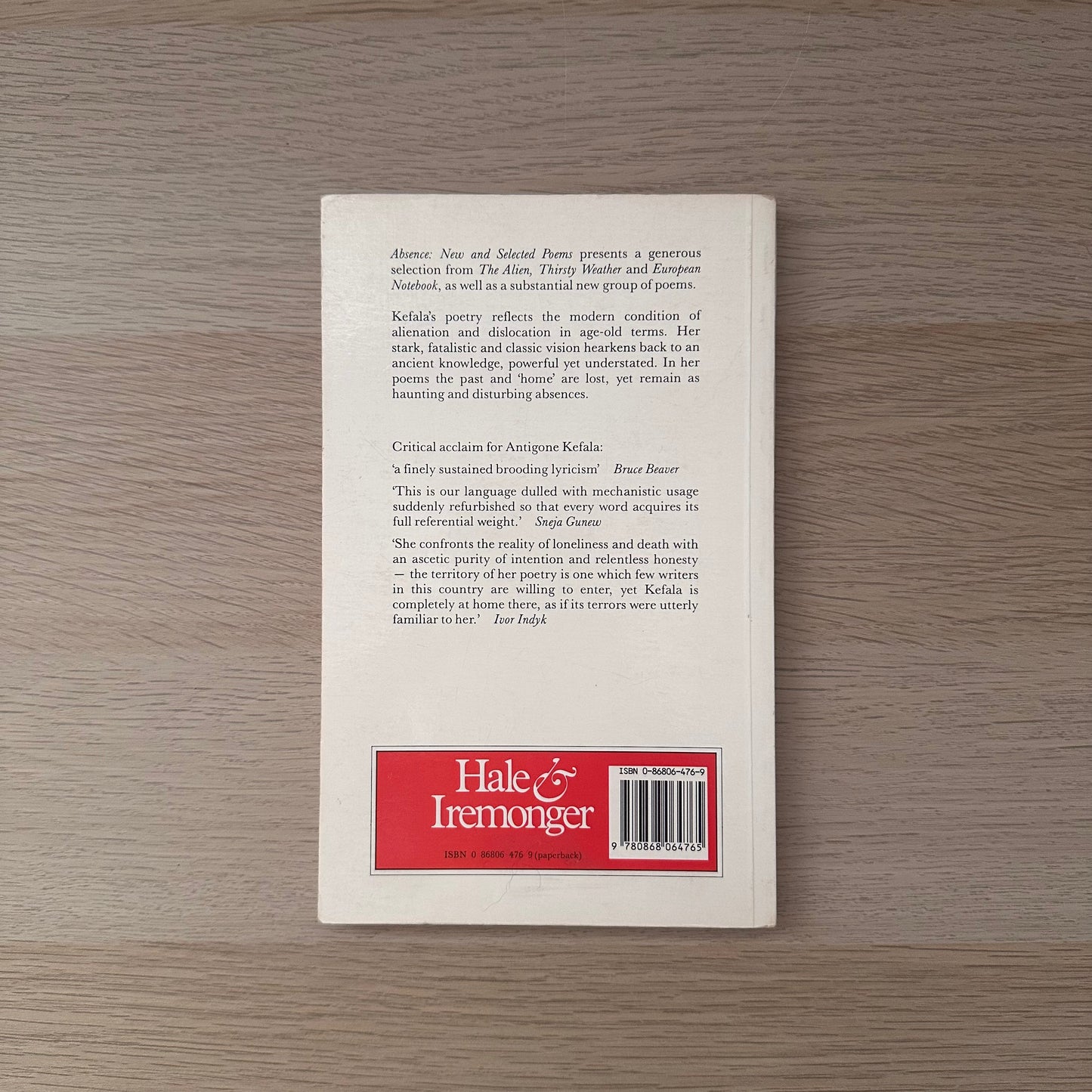 Absence | Antigone Kefala