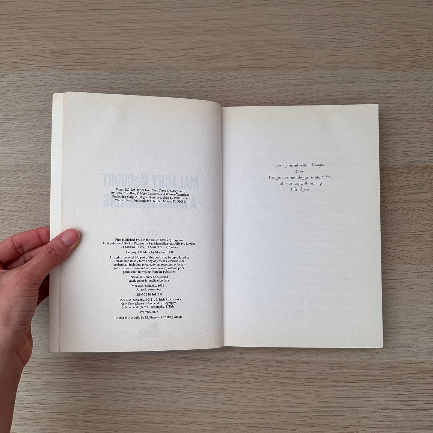 A Monk Swimming: A Memoir | Malachy McCourt