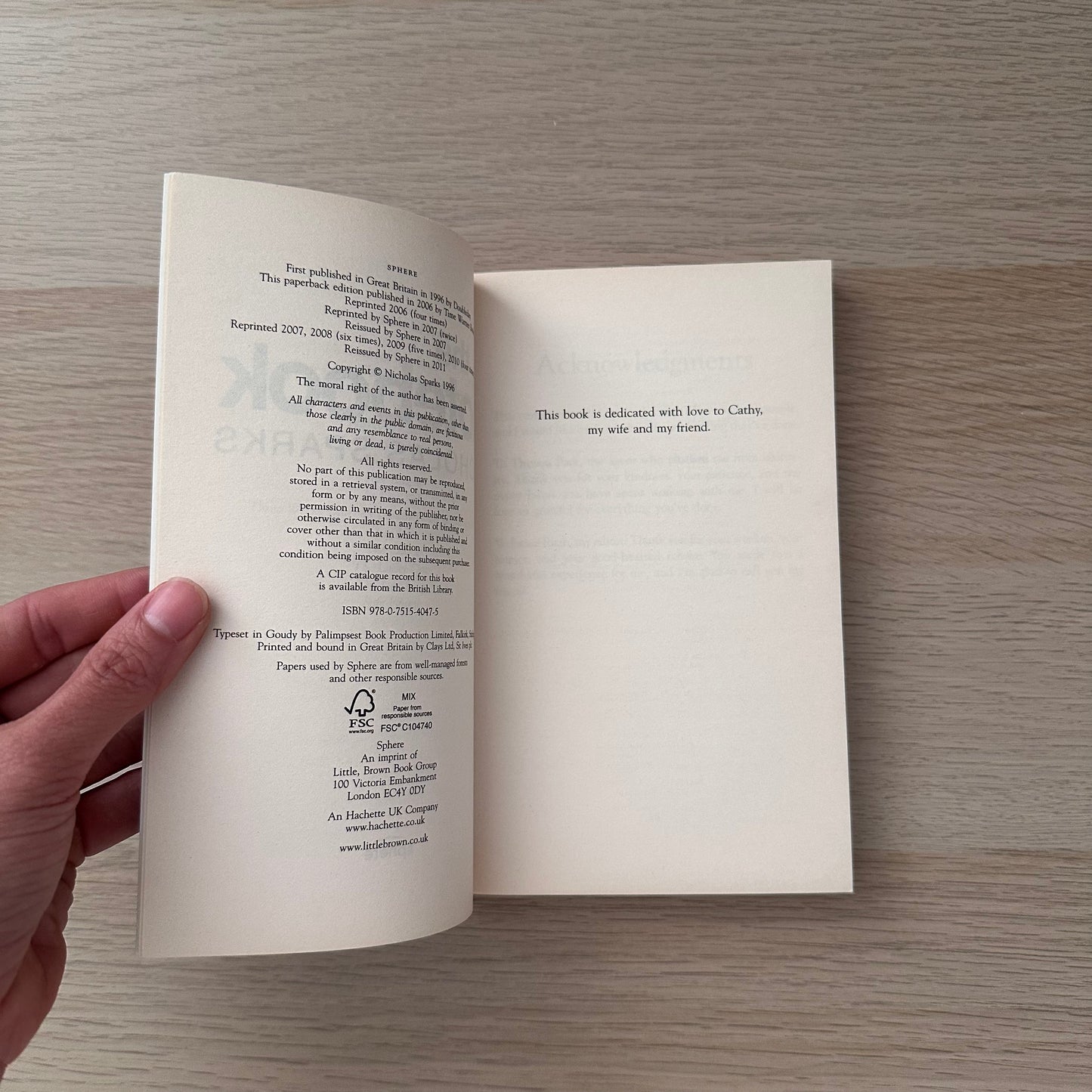 The Notebook | Paperback | Nicholas Sparks