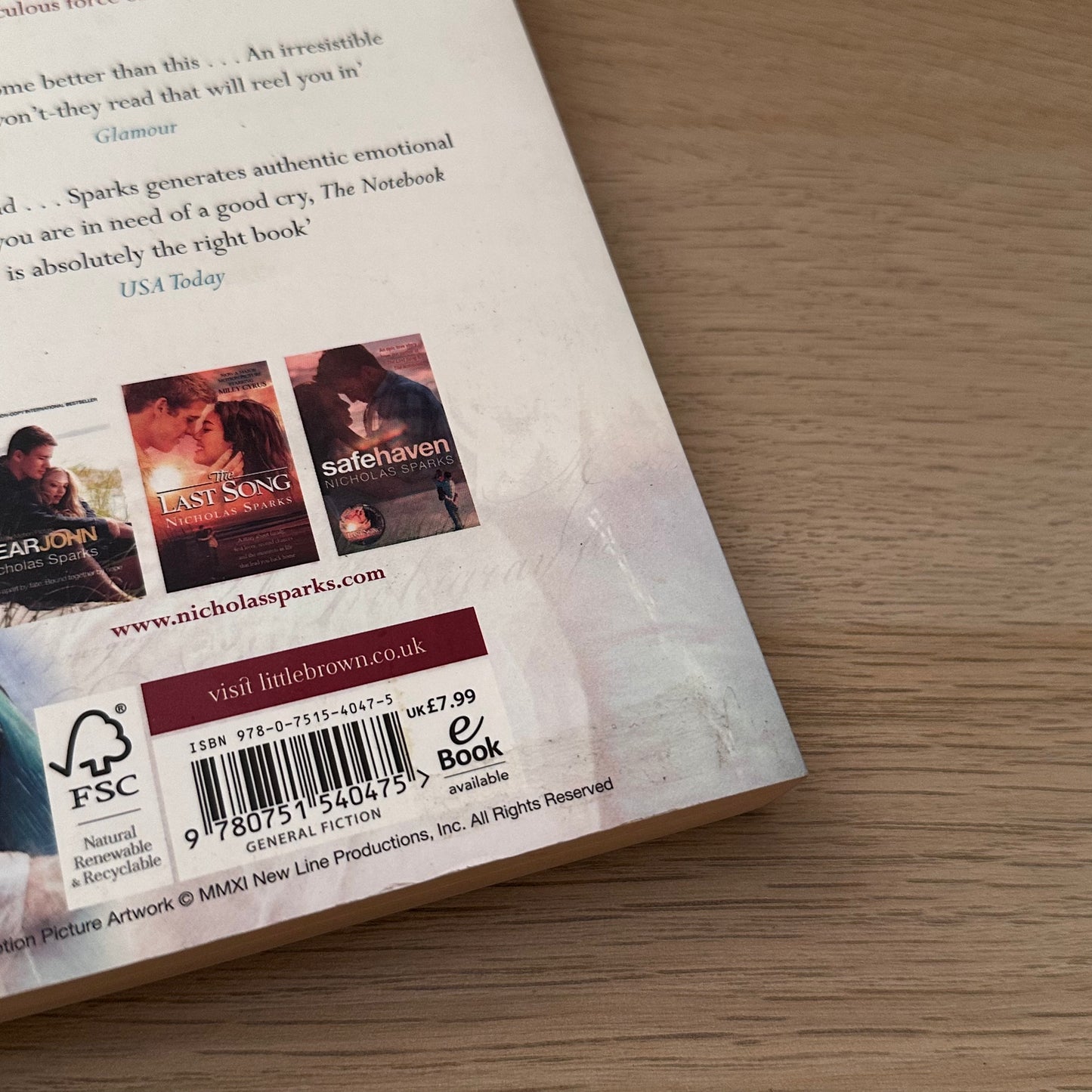 The Notebook | Paperback | Nicholas Sparks