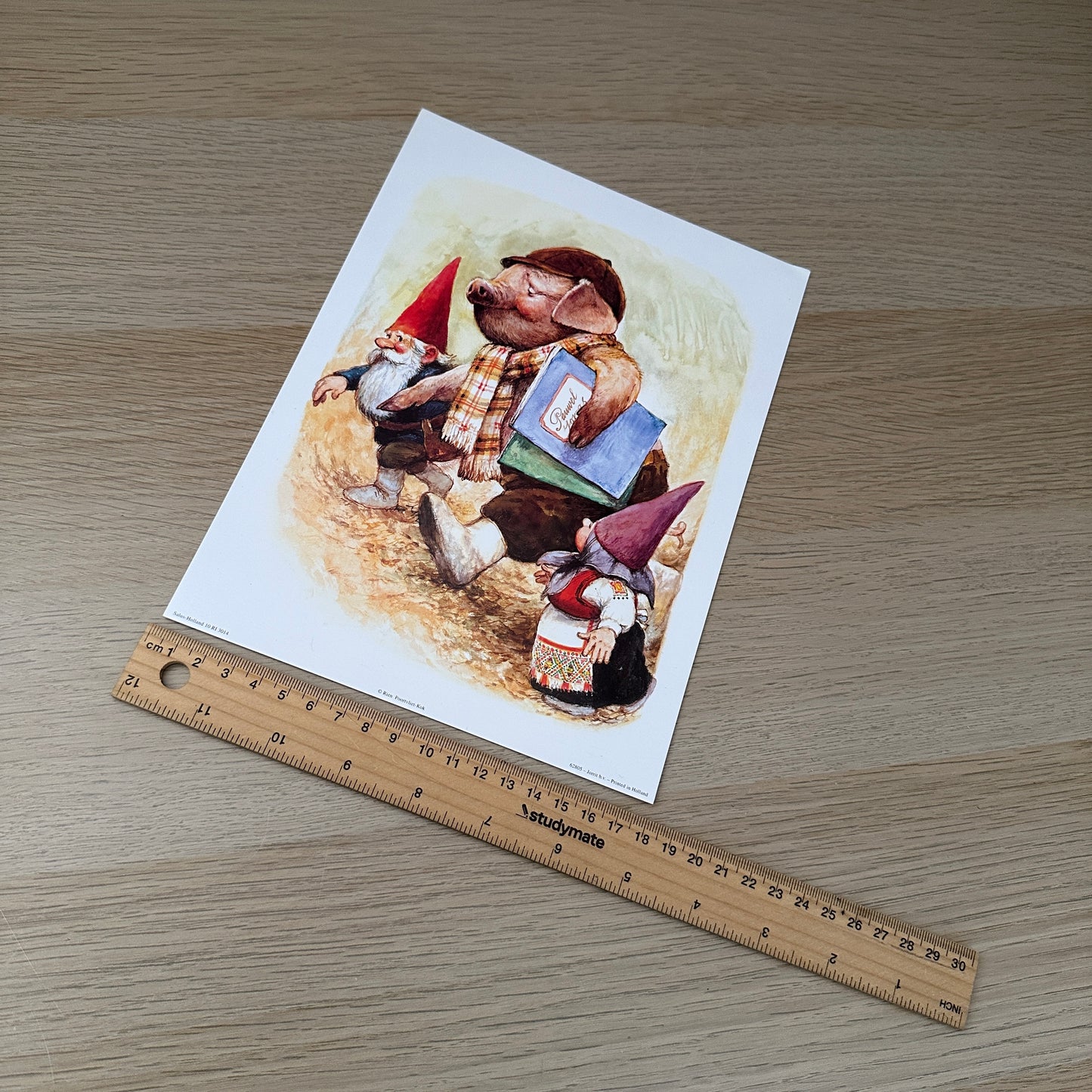 Rien Poortvliet #9 | Gnomes & Mr Pig | 1980s | Art Print