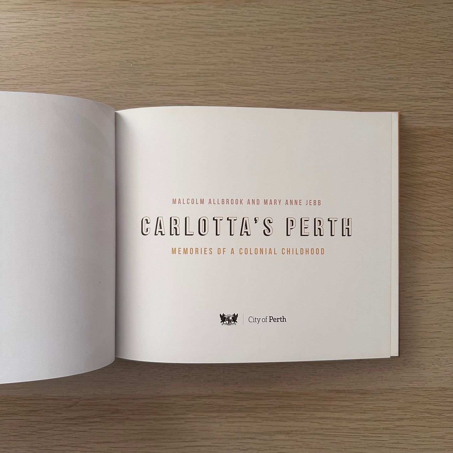 Carlotta's Perth | Hardcover | Malcolm Allbrook and Mary Anne Jebb