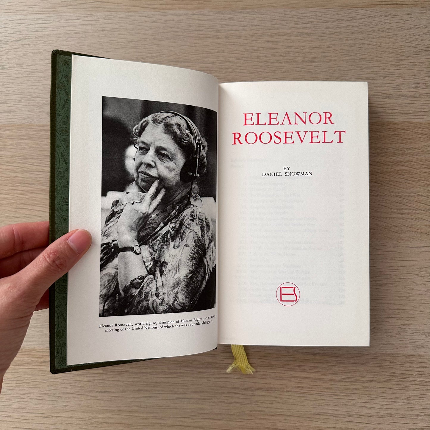Eleanor Roosevelt | 1970 | Daniel Snowman