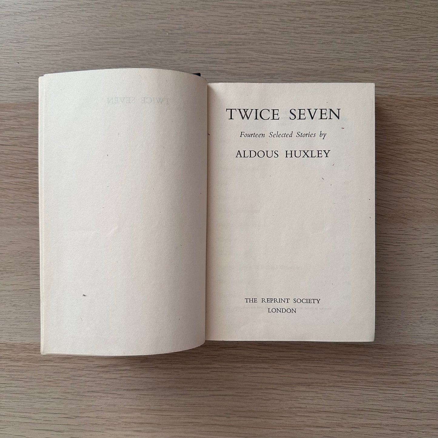 Twice Seven Fourteen Tales | 1944 | Aldous Huxley