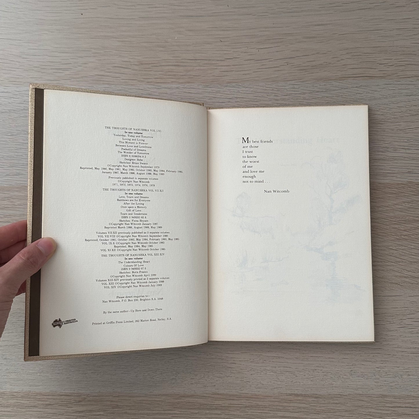 The Thoughts of Nanushka: Volumes XIII - XIV | 1996 | Nan Witcomb