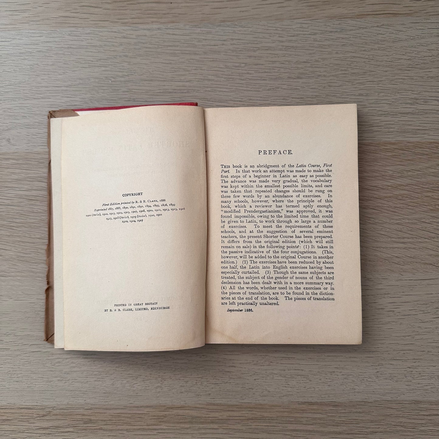 Macmillans Shorter Latin Course: First Part | 1927 | A.M Cook
