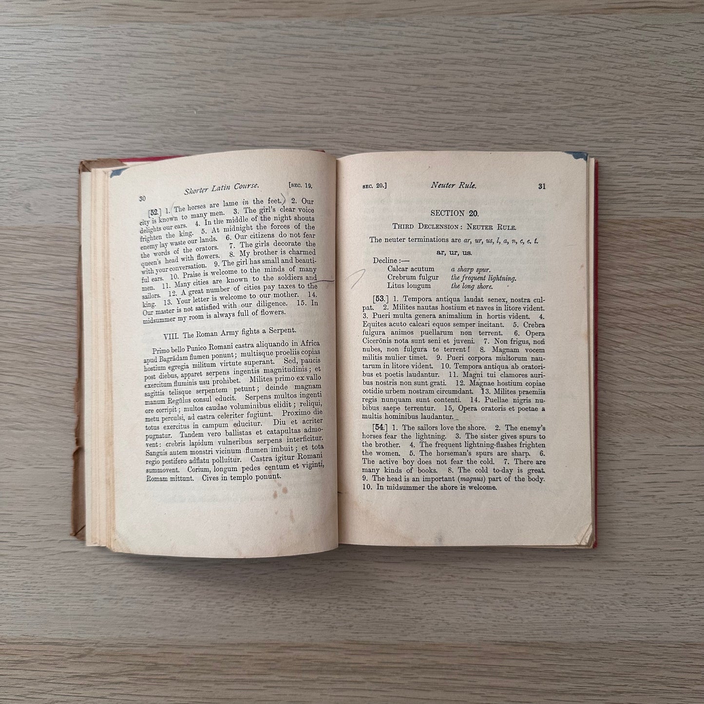 Macmillans Shorter Latin Course: First Part | 1927 | A.M Cook