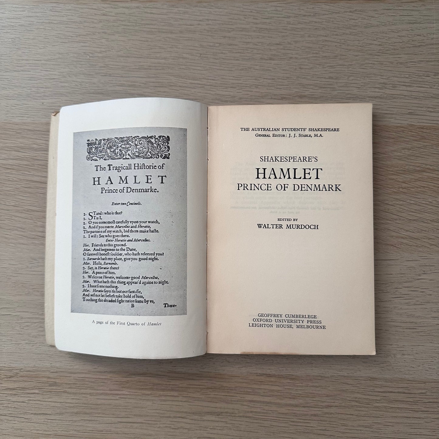 Shakespeares Hamlet Prince of Denmark | 1950 | Walter Murdoch