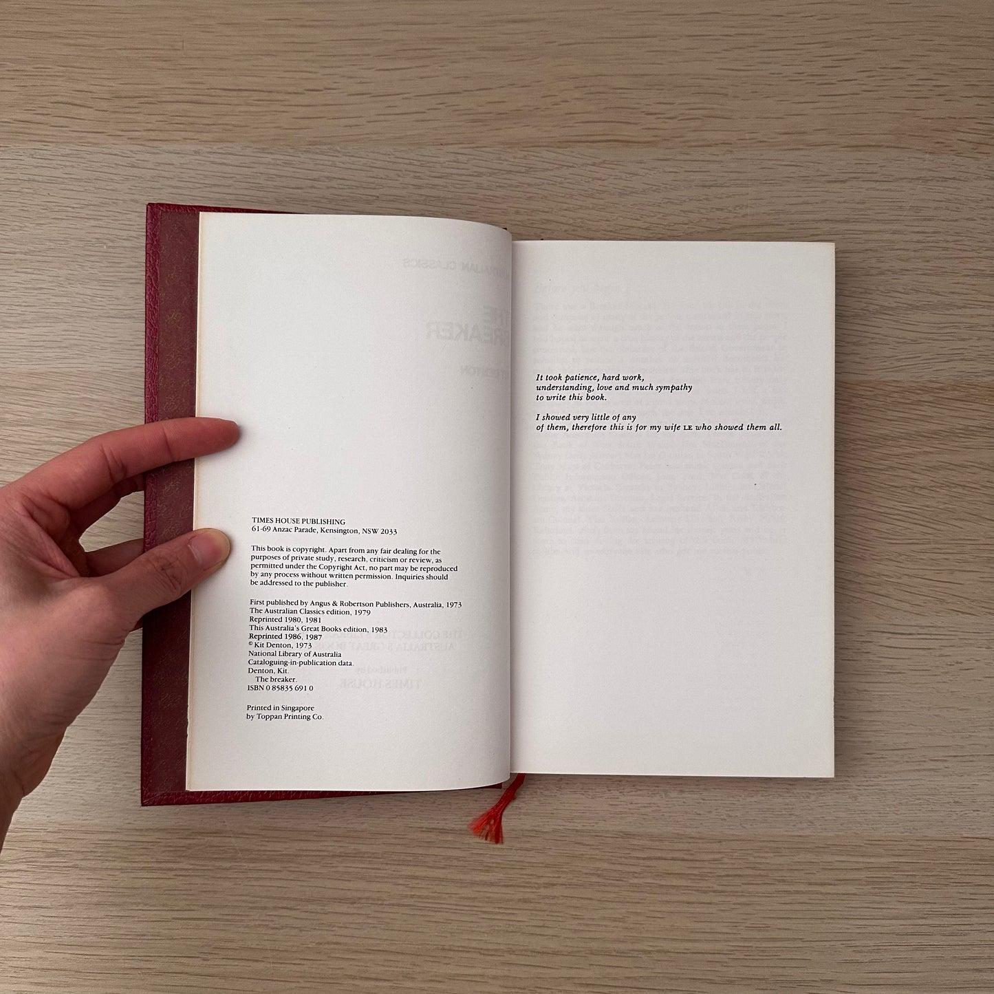 The Breaker | 1987 | Australia's Great Books | Kit Denton