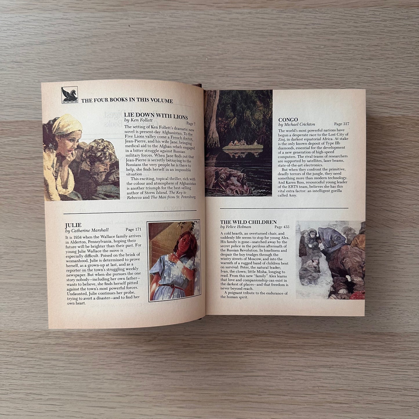 Readers Digest Condensed Books | 1987 | Hardcover | Ken Follett, Catherine Cookson, Michael Crichton, Felice Holman