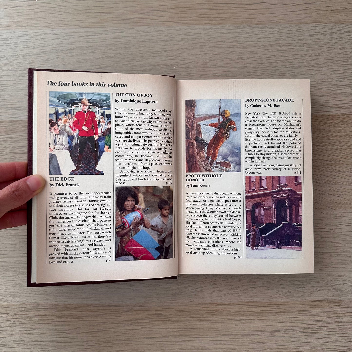 Readers Digest Condensed Books | 1989 | Dick Francis | Dominique Lapierre | Tom Keene | Catherine M. Rae
