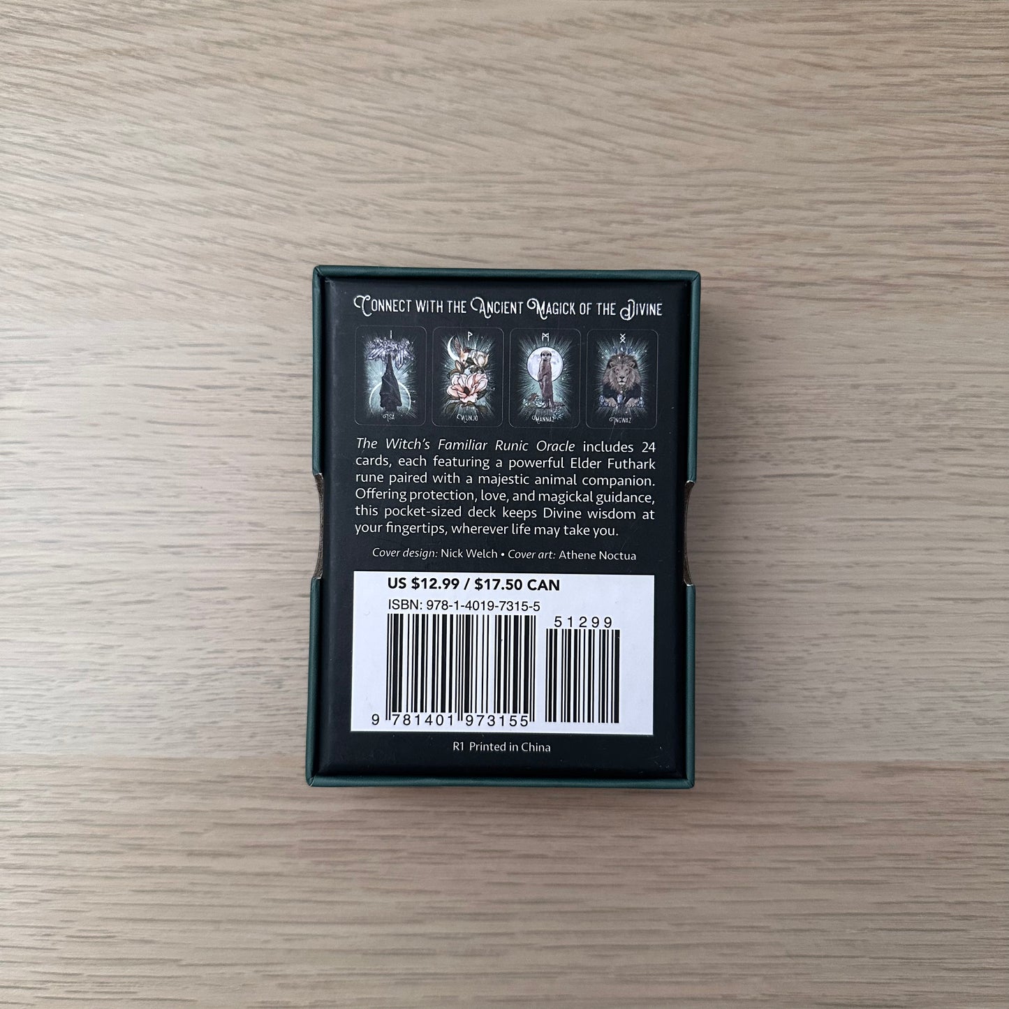 The Witch’s Familiar Runic Oracle | Athene Noctua | Pocket Sized