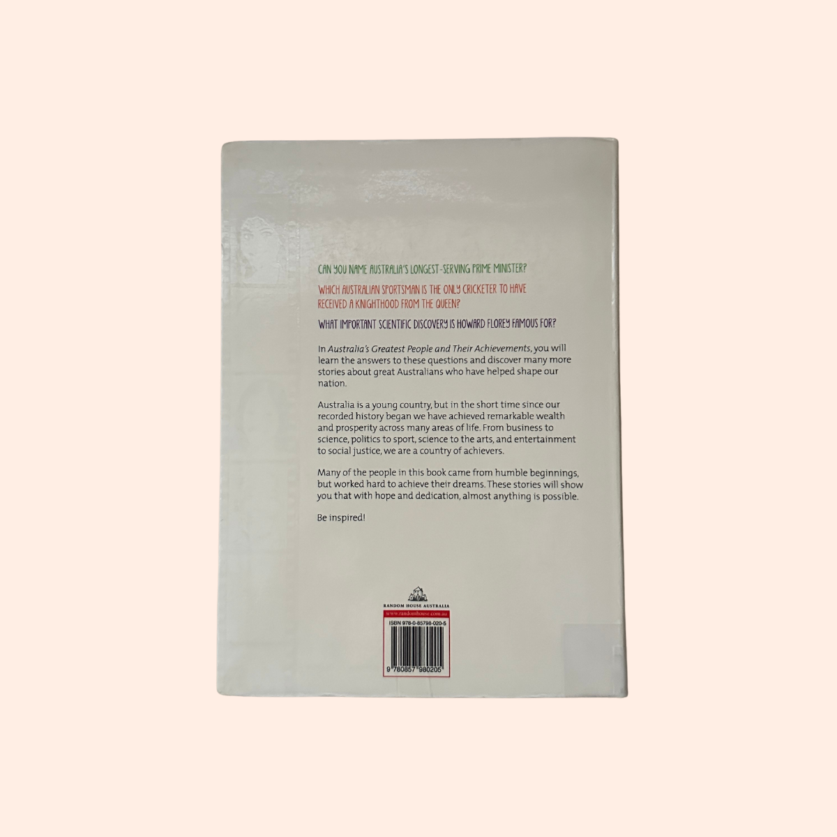 Australia's Greatest People Achievements | 2013 | Paperback | Ex-Library | Lindsay Knight