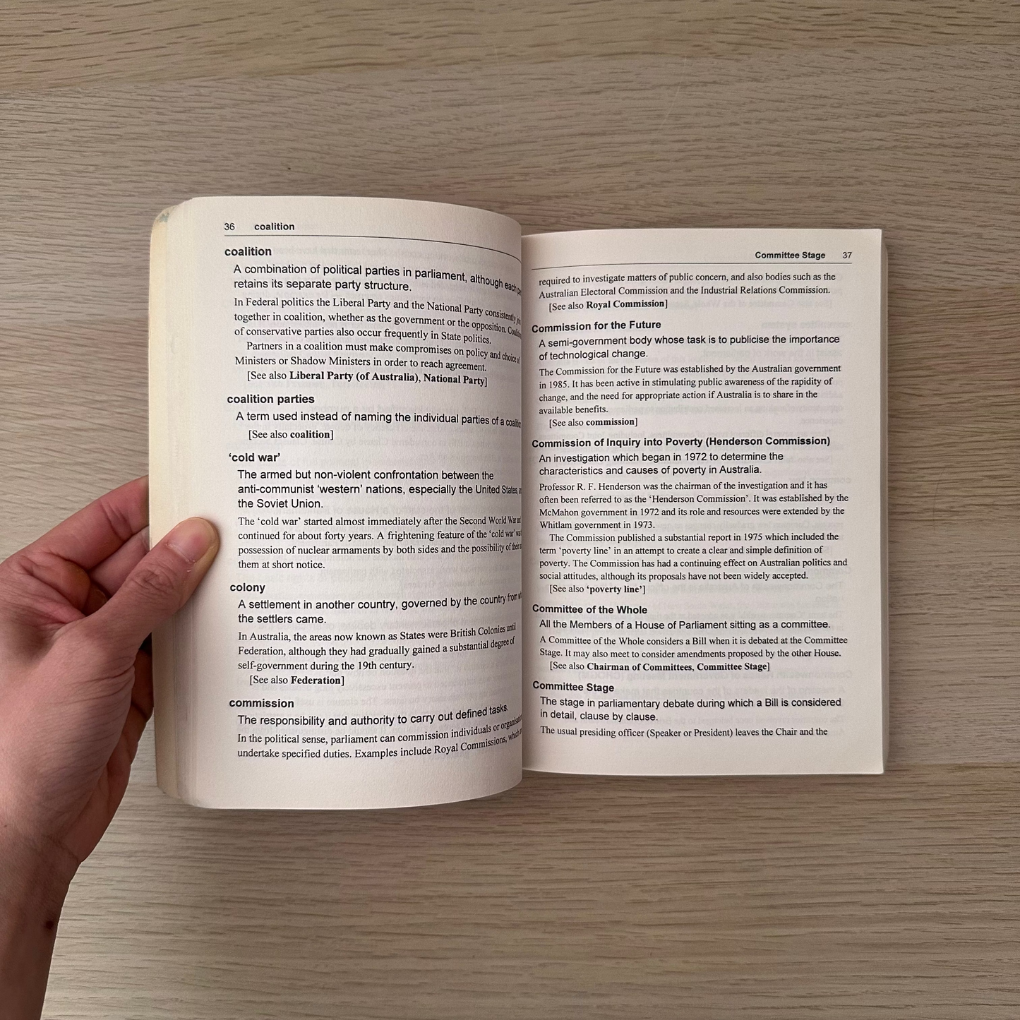 Australian Dictionary of Political Terms | The Collins | Ex-Library