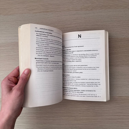 Australian Dictionary of Political Terms | The Collins | Ex-Library