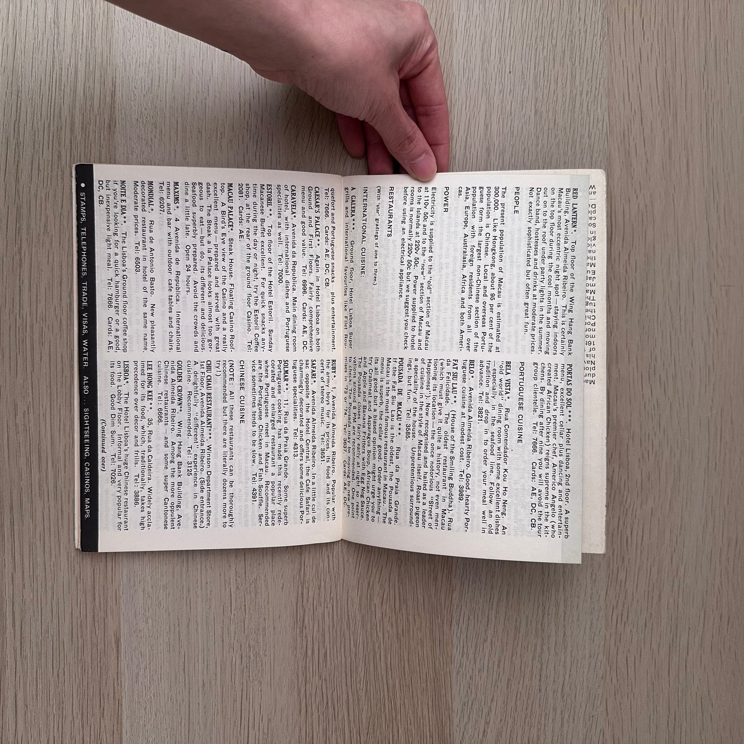 Guide to Macau | Vintage Tourist Travel Brochure Pamphlet | 1973