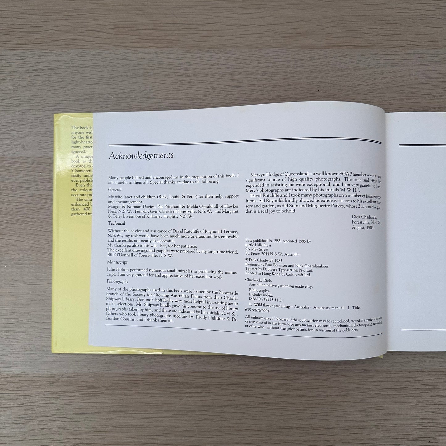 Australian Native Gardening Made Easy | 1986 | Dick Chadwick