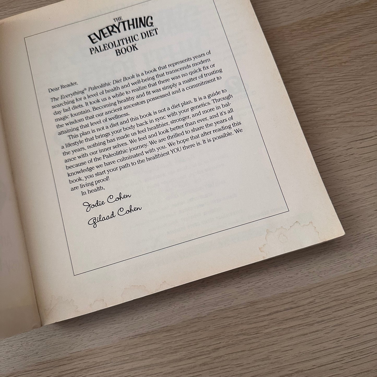 The Everything Paleolithic Diet Book | Jodie Cohen & Gilaad Cohen