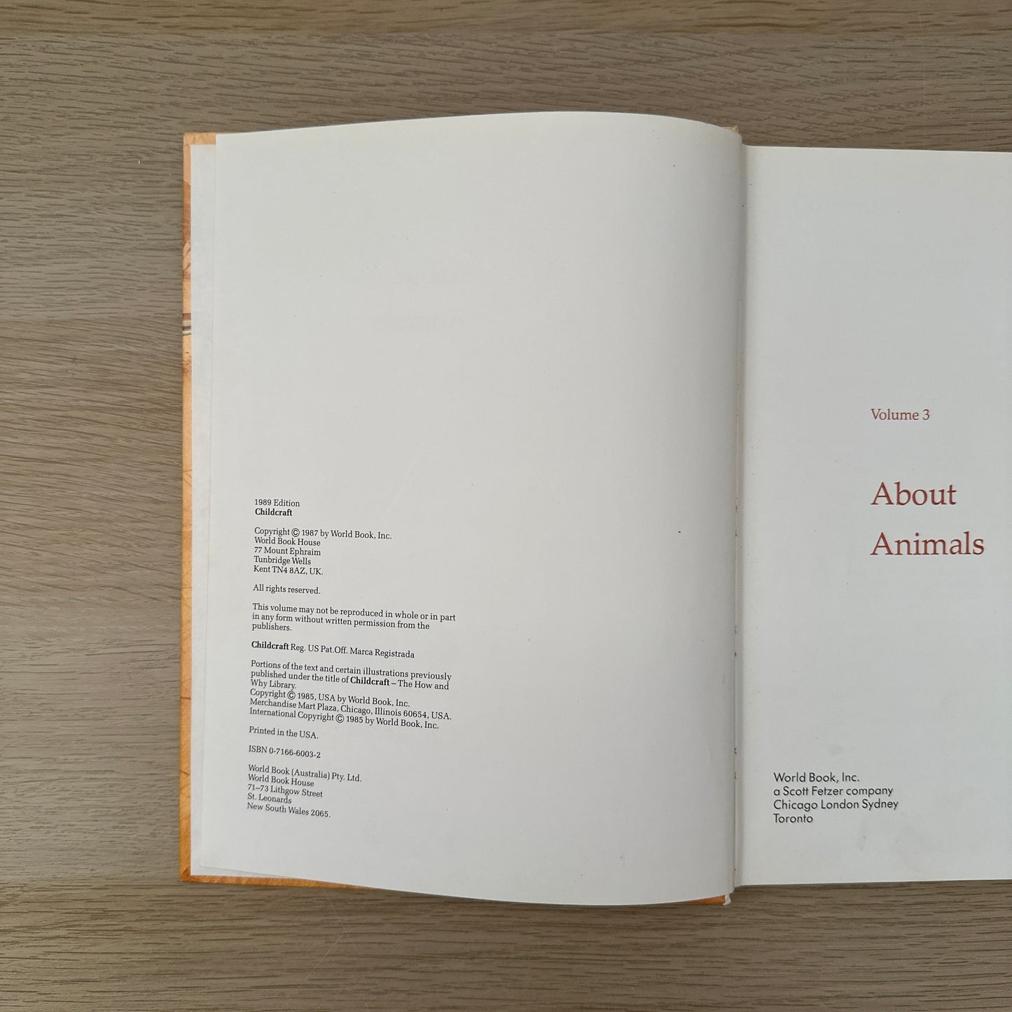 About Animals | Volume 3 | 1989 | Childcraft