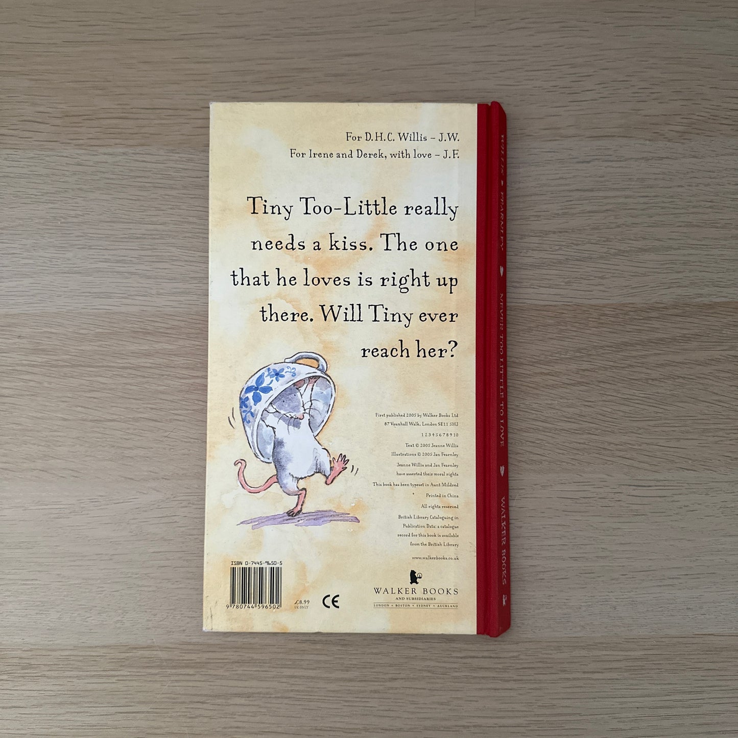 Never Too Little to Love | Hardcover | Jeanne Willis & Jan Fearnley