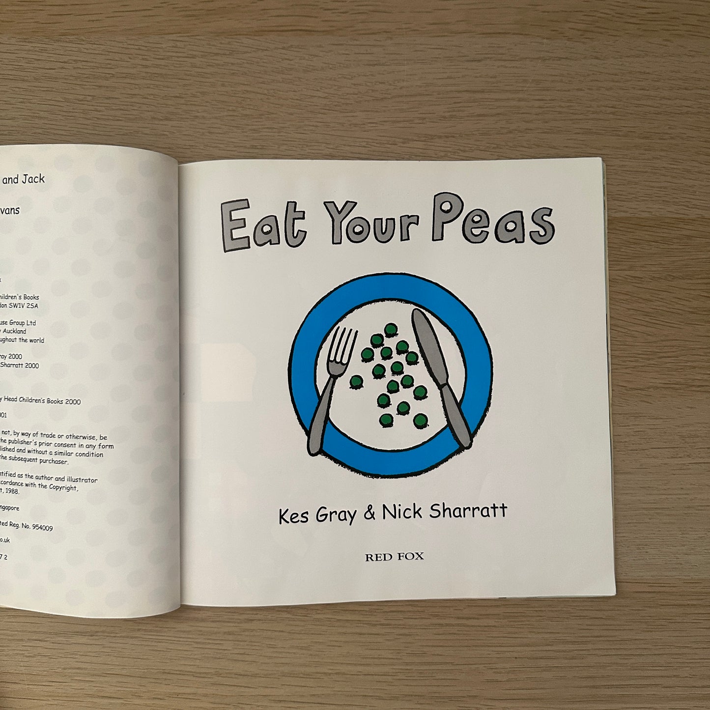 Eat Your Peas | 2001 | Paperback | Kes Gray & Nick Sharratt