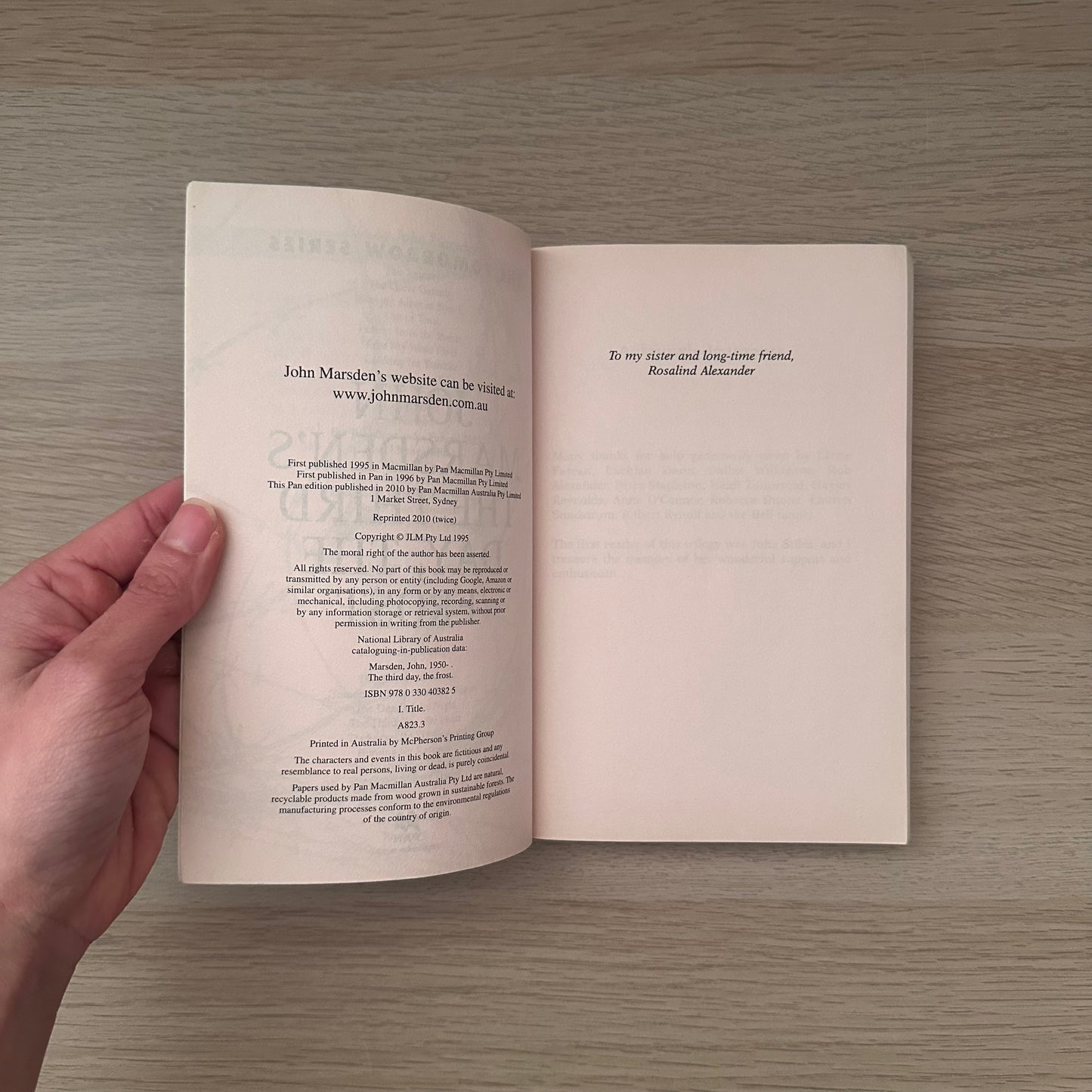 The Third Day, The Frost | John Marsden