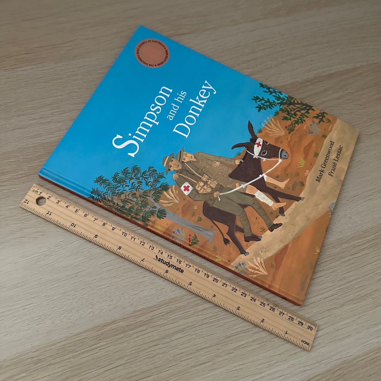 Simpson and His Donkey | 2008 | Hardcover | Signed Copy | Mark Greenwood & Frane Lessac