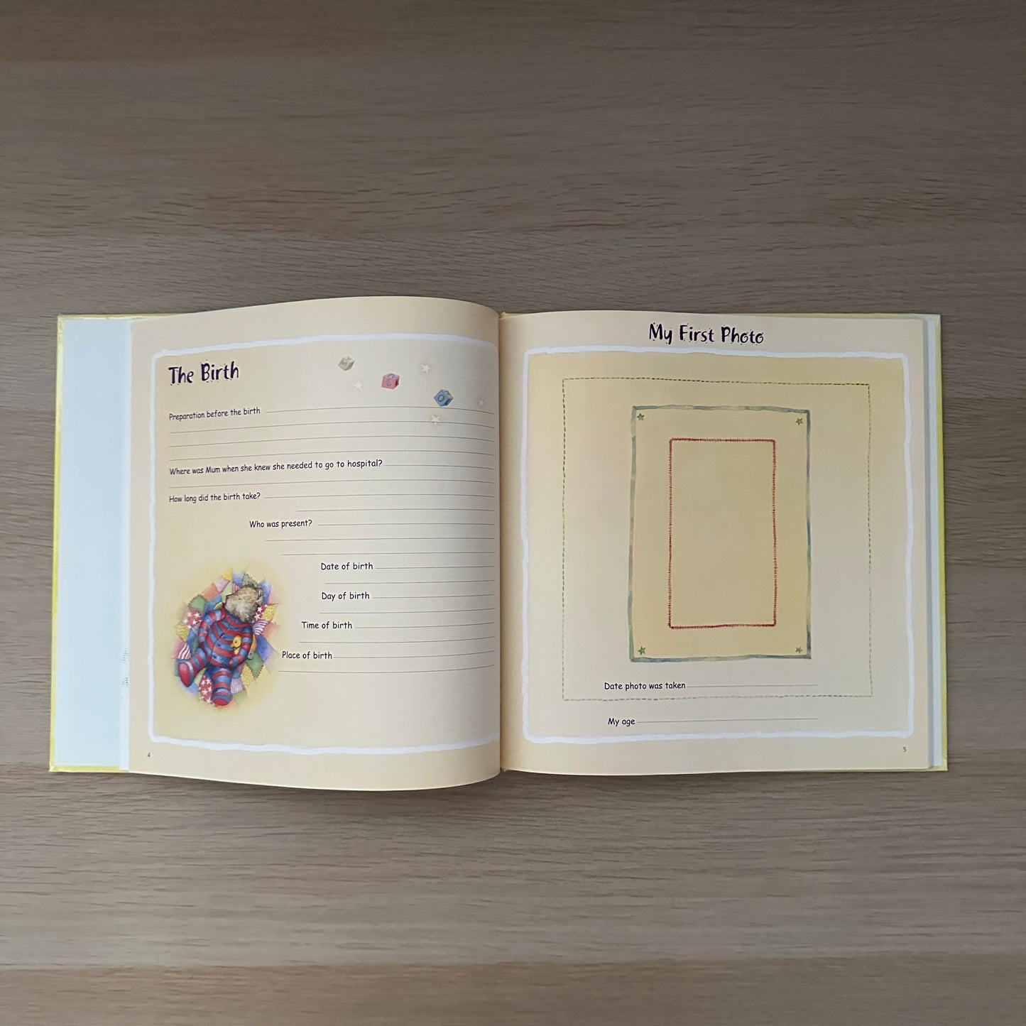 The New Arrival: A Record of the Precious First Year | Baby Book