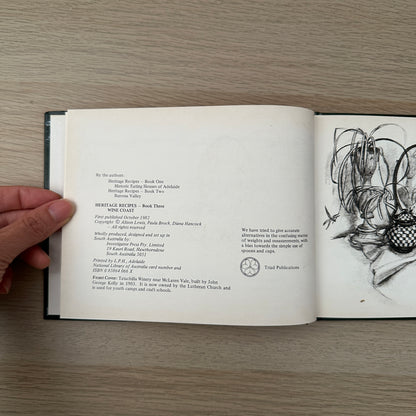 Heritage Recipes | Wine Coast | 1982 | Hardcover | Paula Brock, Diana Hancock & Alison Lewis