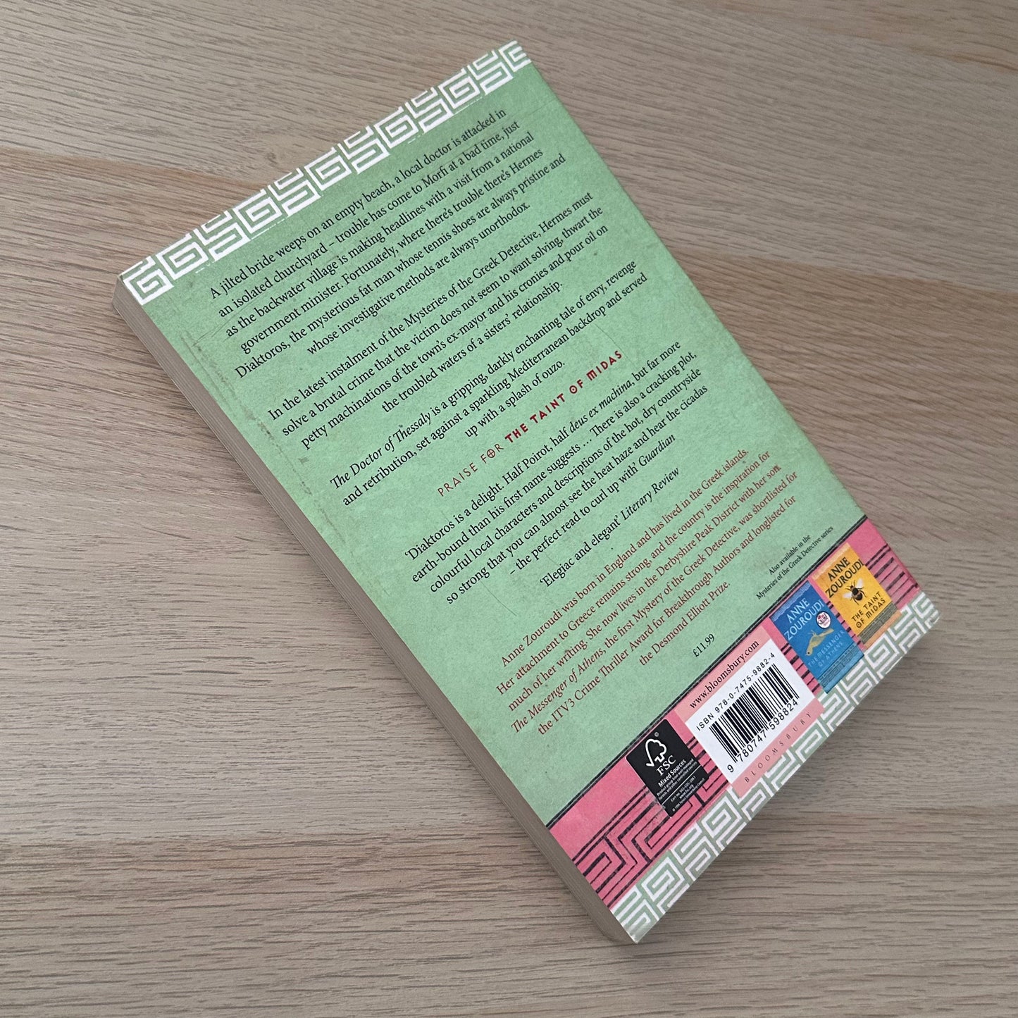 The Doctor of Thessaly | Paperback | Anne Zouroudi