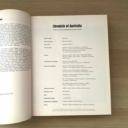 Chronicle of Australia | 1993 | Hardcover | John Ross