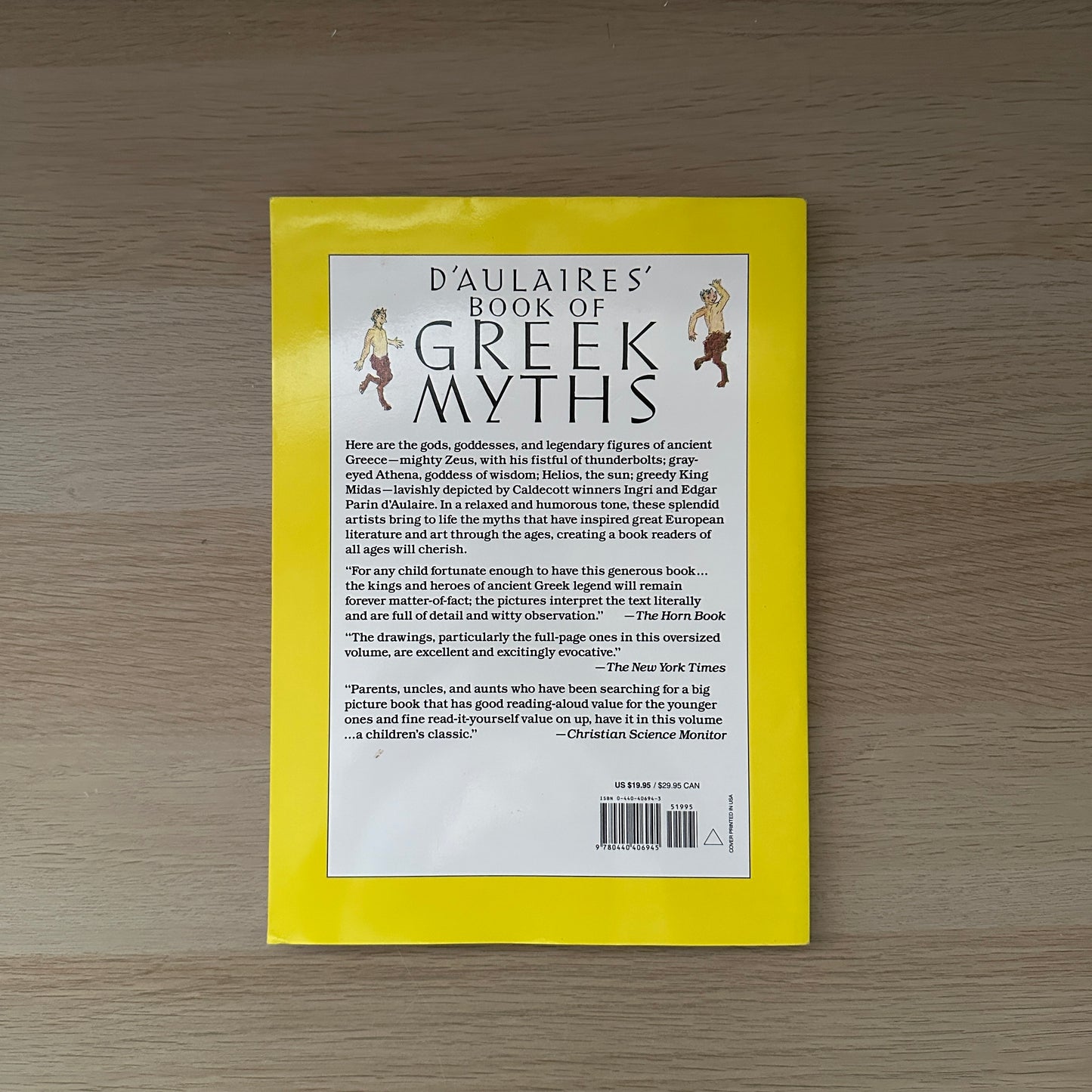 D'Aulaires' Book of Greek Myths | Paperback | 2003 | Edgar Parin & Ingri d'Aulaire