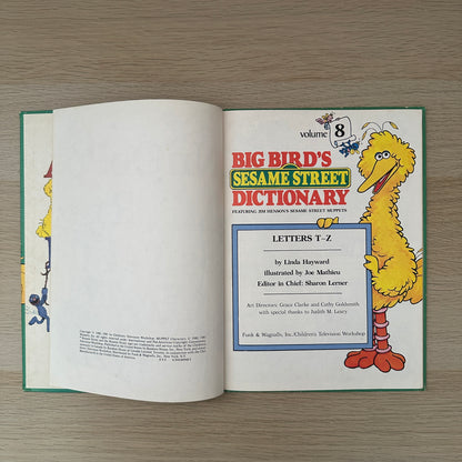 Big Bird's Sesame Street Dictionary, Volume 8: T through Z | 1981 | Linda Hayward | Funk & Wagnalls