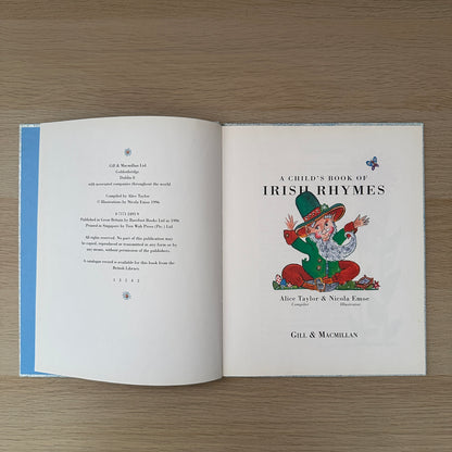 The Child's Book of Irish Rhymes | 1996 | Hardcover | Alice Taylor & Nicola Emoe