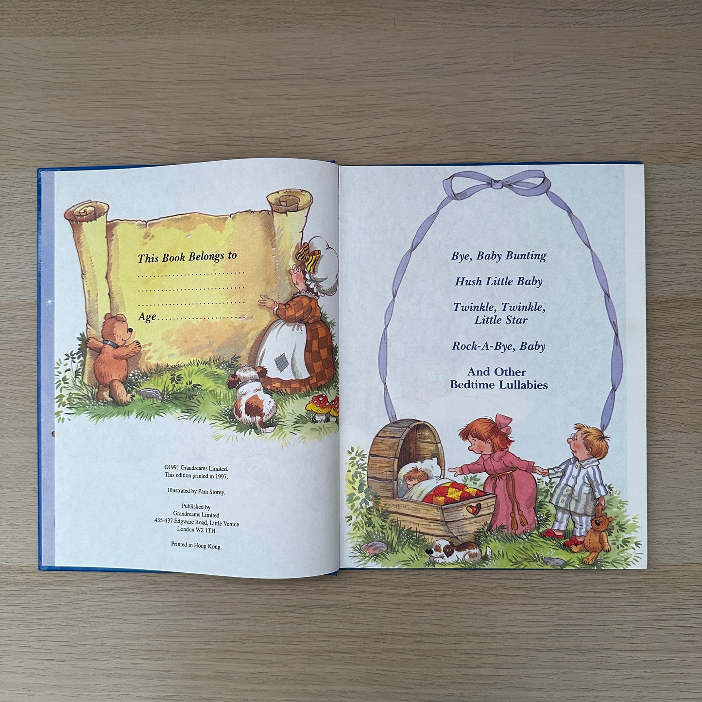 A Treasury of Well Loved Bedtime Lullabies | Hardcover | 1997 | Pam Storey